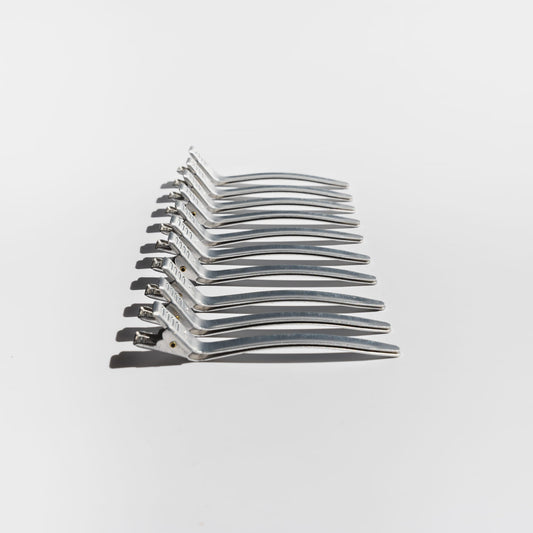 Professional Aluminum Hair Clips – Set of 10